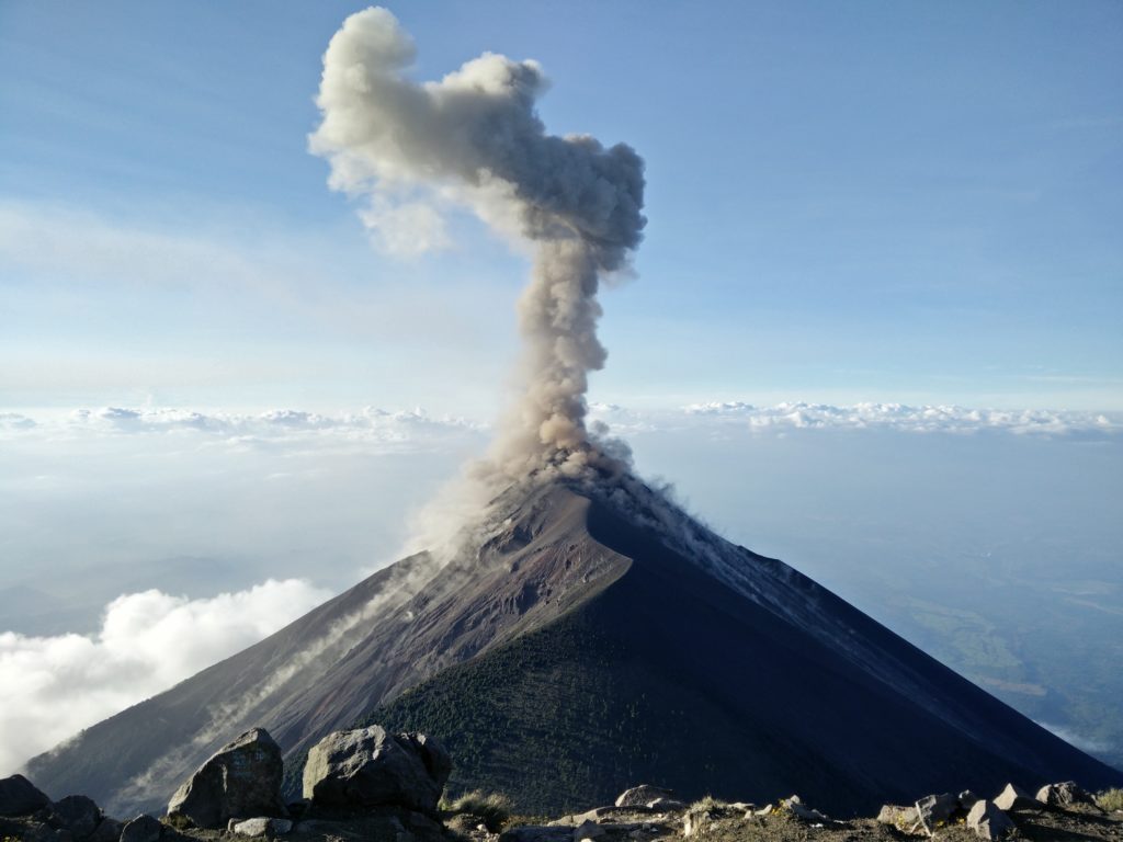 Photo of a volcano