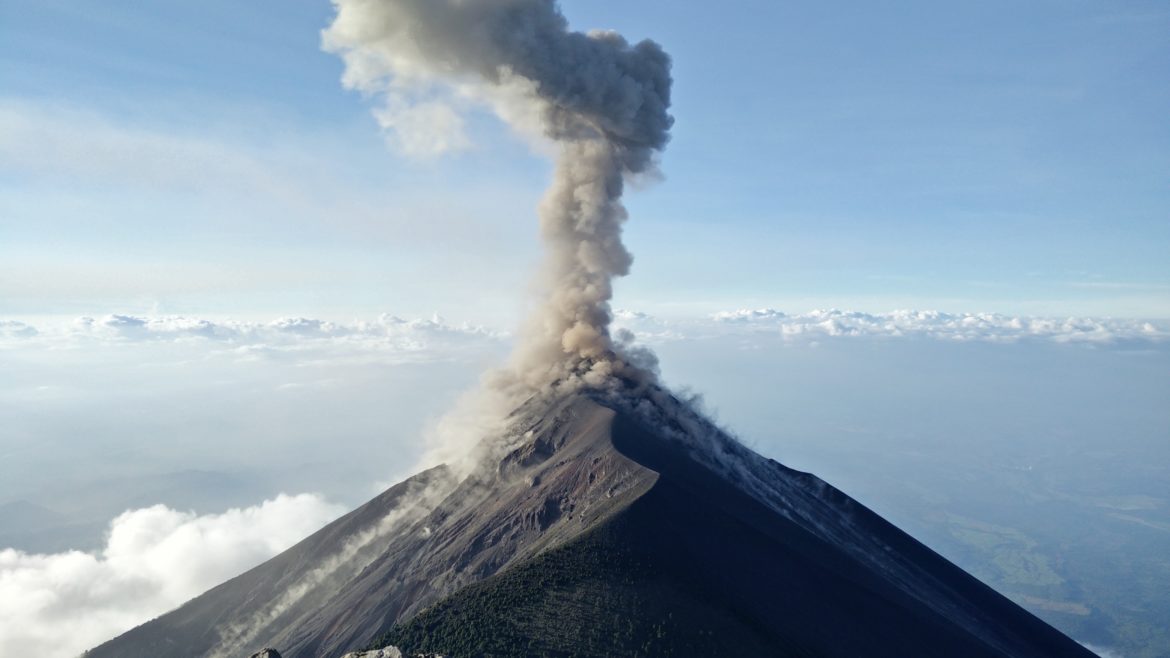 Photo of a volcano